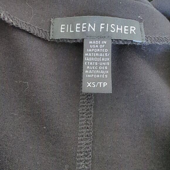 Eileen Fisher Womens Black Solid Sleeveless Shift Dress Versatile Classy XS - Picture 3 of 5